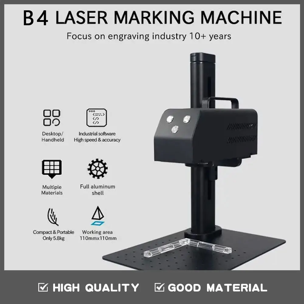 

ComMarker B5 Fiber Laser Marking Machine Handheld Laser Engraving For Metal Mini laser engraver for jewerly plastics leather