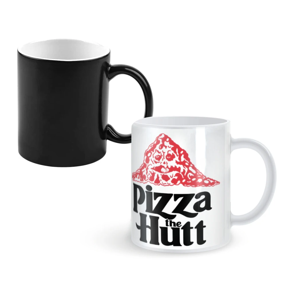 

Pizza the HuttCoffee Mugs And Mug Creative Color Change Tea Cup Ceramic Milk Cups Novelty Gifts
