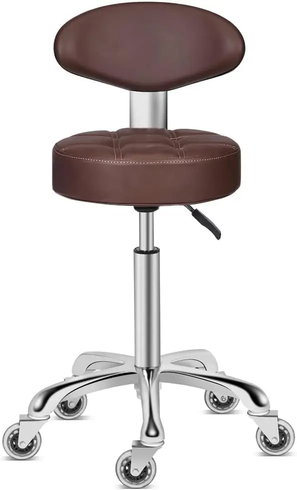 Kaleurrier Swivel Stool Adjustable Height: Heavy Duty Rolling Stool Chair for Kitchen Salon Bar Office Drafting Standing Desk Ga
