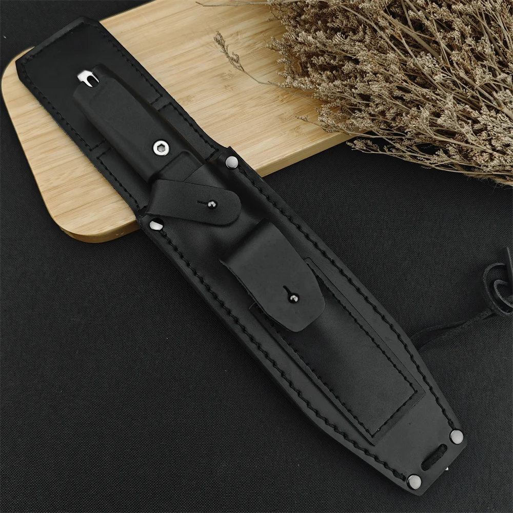 High Hardness Hunt Fixed Blade Knife Stainless Cobalt Steel Rubber Handles Camping Outdoor Tool Tactical Combat Straight Knives