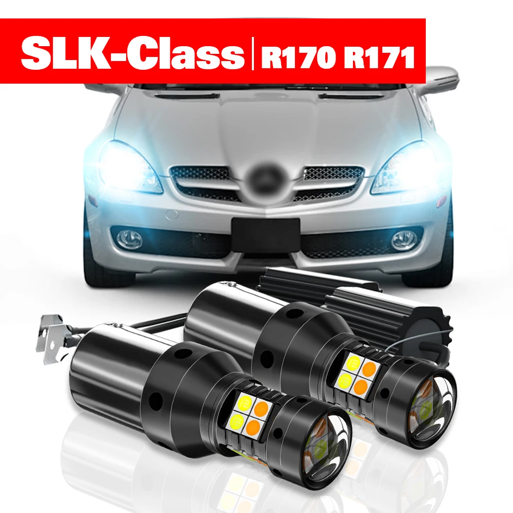 Für Mercedes SLK-Klasse R170 R171 1996-2011 2 Stück LED Dual-Mode Blinker+Tagfahrlicht DRL 2003 2004 2005 Zubehör