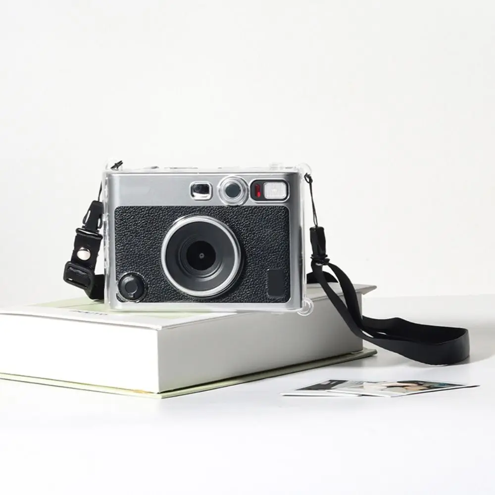 Transparent Instant Camera Case Wear Resistant Shockproof Carrying Case Hard Crystal for Fujifilm Instax Mini EVO