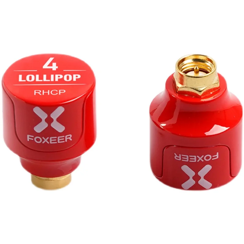 1/2PCS Foxeer Lollipop 4 V4 Stubby Antenna 2.6DBi 5.8G RHCP FPV SMA Micro Mushroom Receiver Antenna For FPV RC Drone