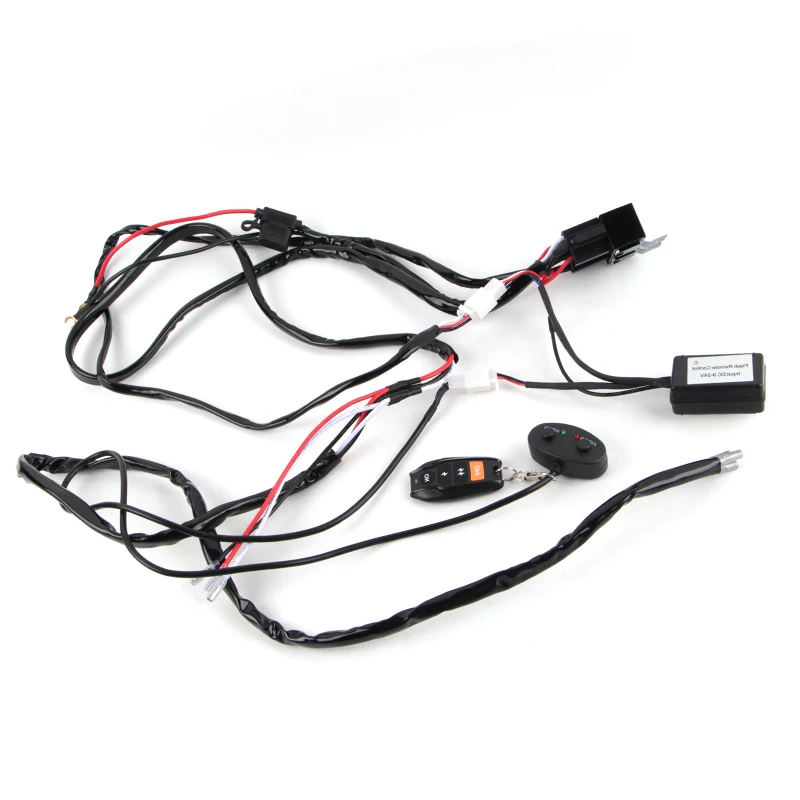 

Suitable for 3 lenses and 4 lenses in our store, automotive grille light wiring harness