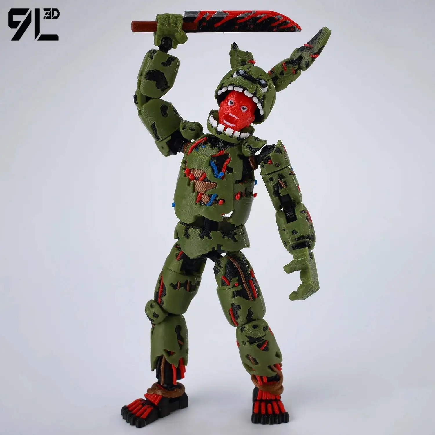 9L3D Dummy13 Lucky13 Bären-Actionfigur Spielzeug Vollbewegliches Anime-Modell Stressabbau Desktop-Dekoration, Horror-Spiel Sammlerstück – Detail 20