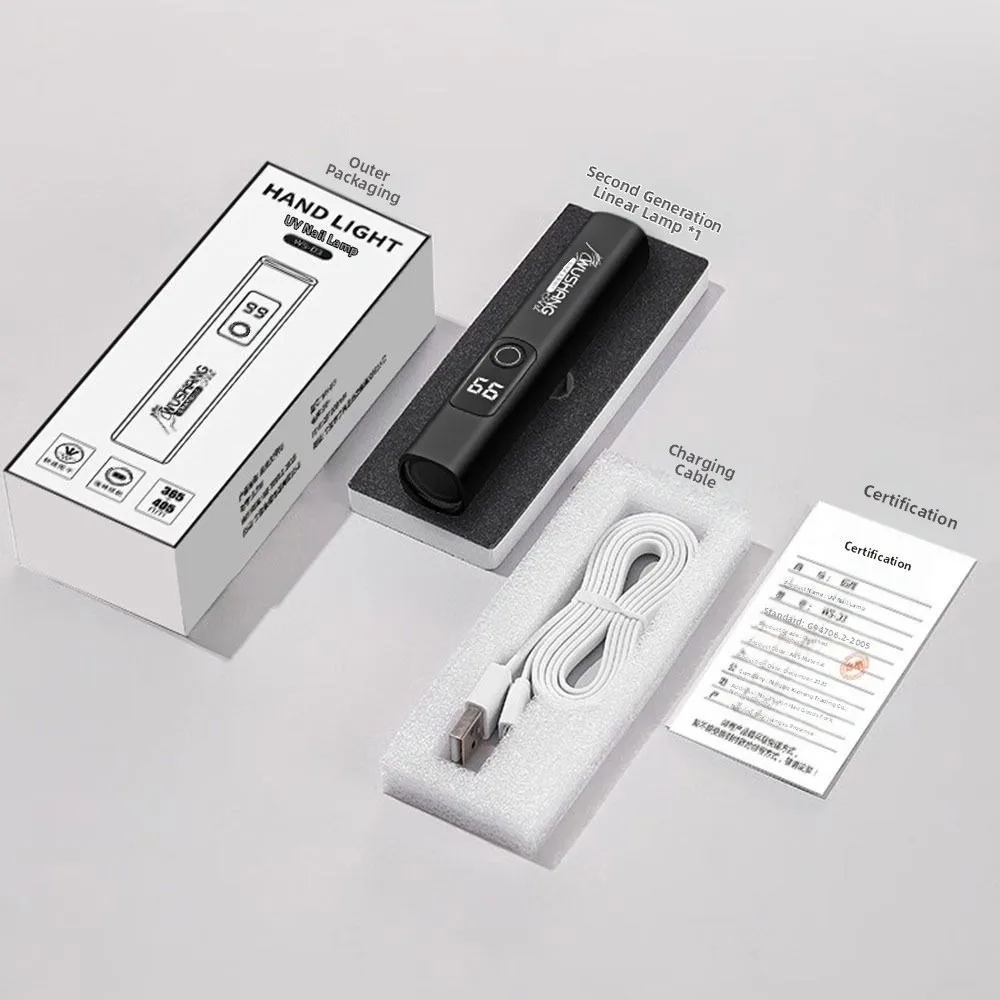 เครื่องอบเล็บแบบปากกา UV พร้อมจอ LED สำหรับอบเจลเล็บแบบพกพา แห้งเร็ว ใช้สำหรับทำเล็บ