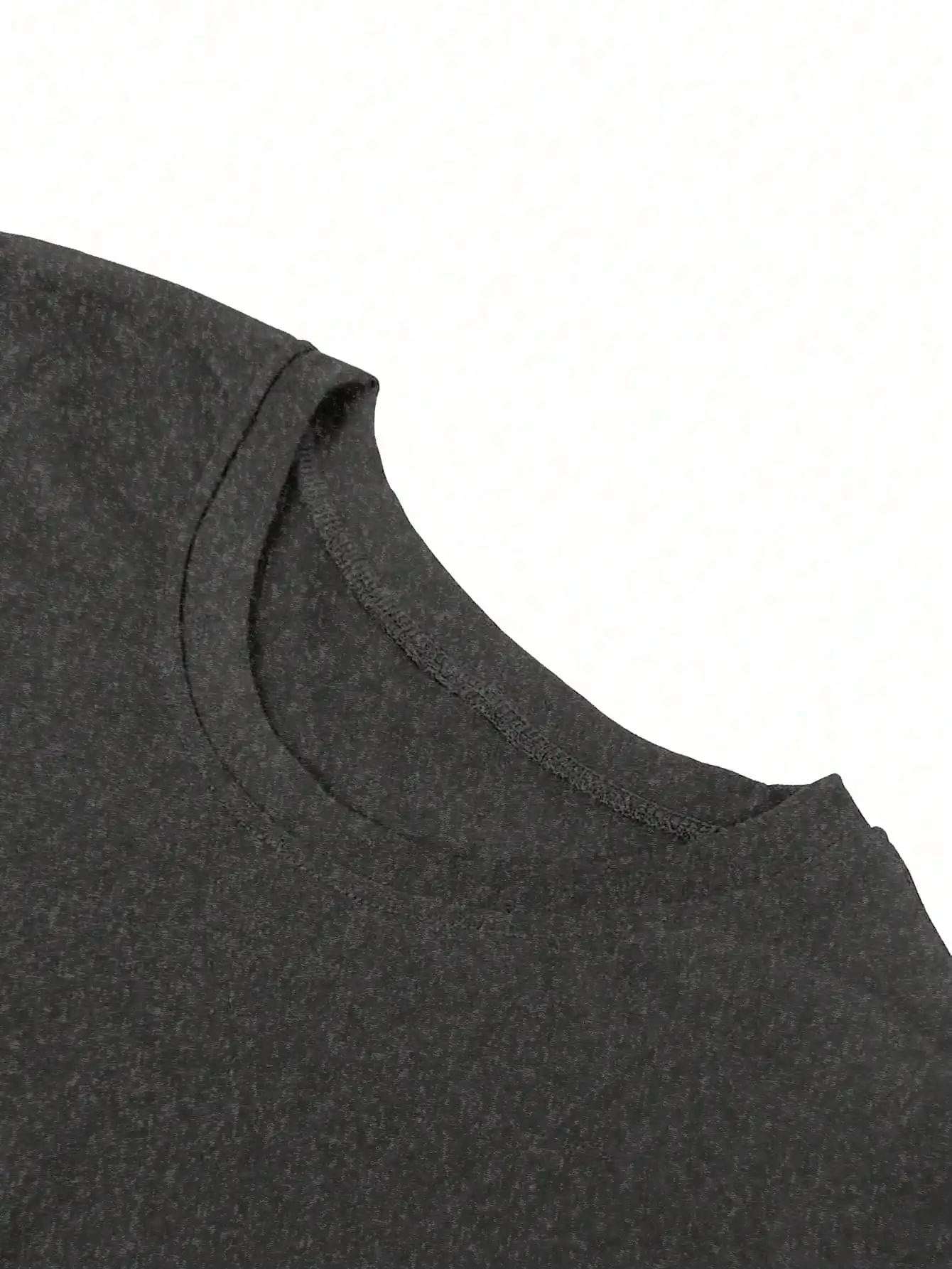 Tops de talla grande para mujer, ropa con cuello redondo, trajes de verano con estampado de elemento de calavera, camiseta de manga corta gris oscuro