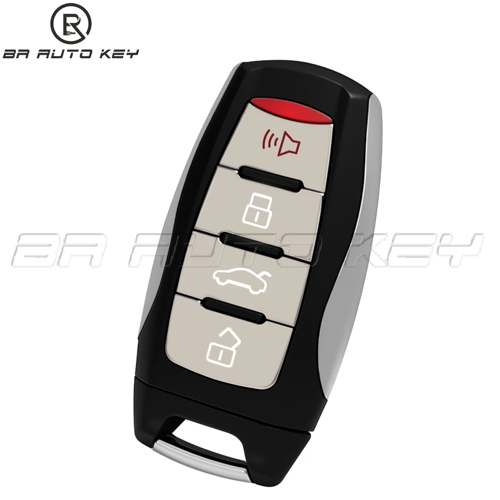 Fob Kunci Remote Mobil 4 Tombol untuk Great Wall Haval Jolion F7 F7X H2S H4 H6 2018 2019 2020 2021 433Mhz ID47/ID4A Chip