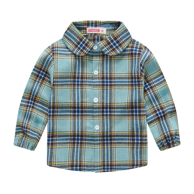 New Fashion Spring Autumn Boys Shirt Classic Plaid Kids Shirts Fashion Thin Style Long Sleeve Jacket For Girls Children Clothing