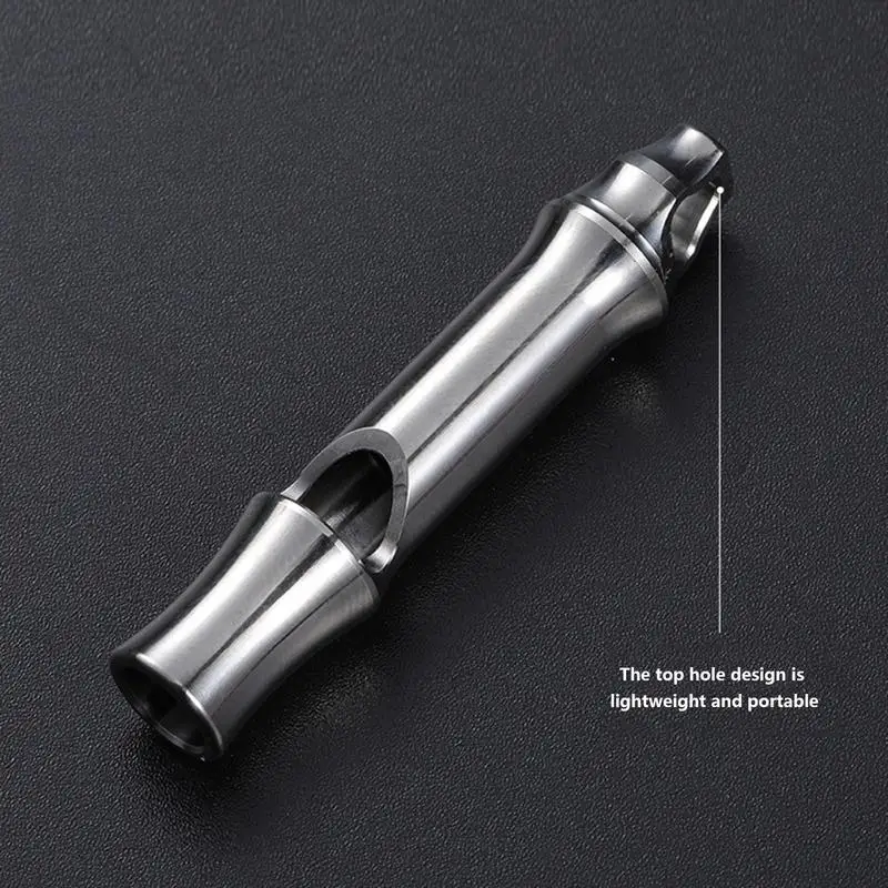 Multi Functional Survival Whistle 120dB Single-Tube Waterproof Whistle Impact Resistant Titanium Alloy Tool Lightweight Loud