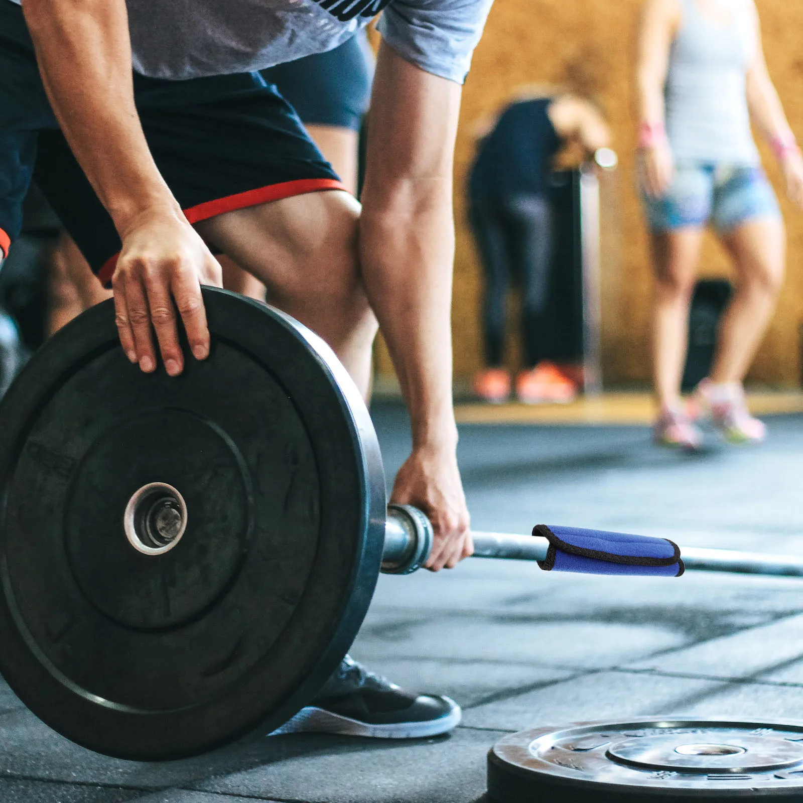 

2pcs Barbell Pad Anti-Slip Squat Hip Thrusts Gym Protection Sleeve Lifting Mat Workout Accessory Fitness Equipment Cover