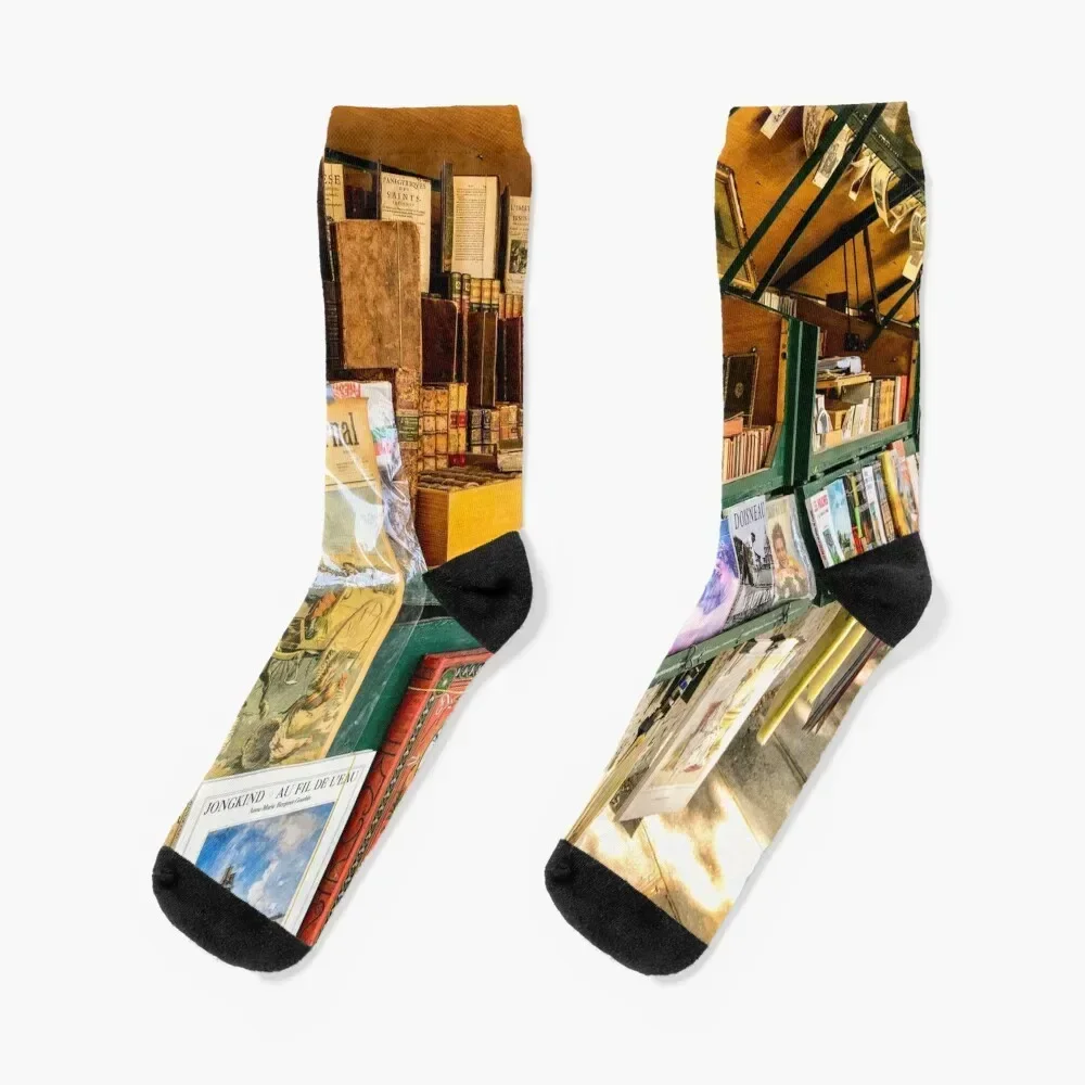 

Parisian book store Socks Stockings christmas stocking Socks Women Men's