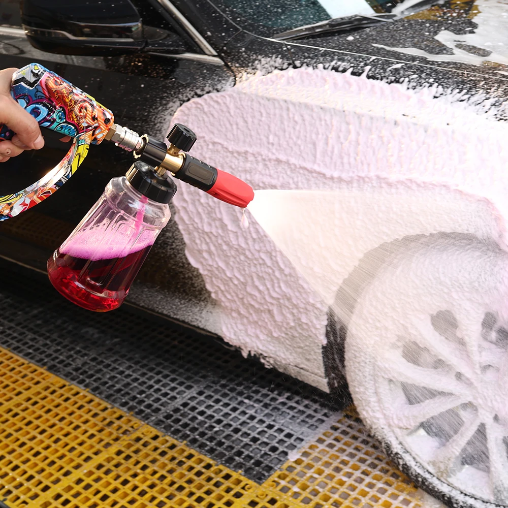 ROUE Snow Foam Lance Foamer Cannon Gun Soap Foam Generator High Pressure Car Washer Accessories For Karcher Nilfisk Parkside WAP - Image 6