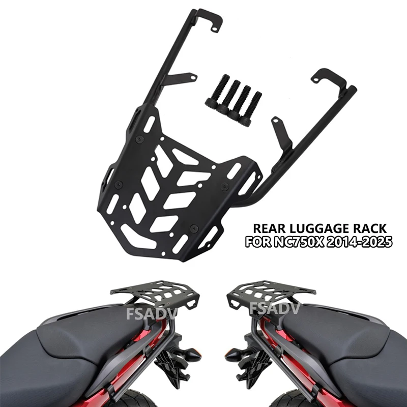 

NC750X Rear Luggage Rack For Honda NC 750 X 750X NC750 DCT NC700X NC700S 2012-2025 Motorcycle Top Case Rear Rack Carrier