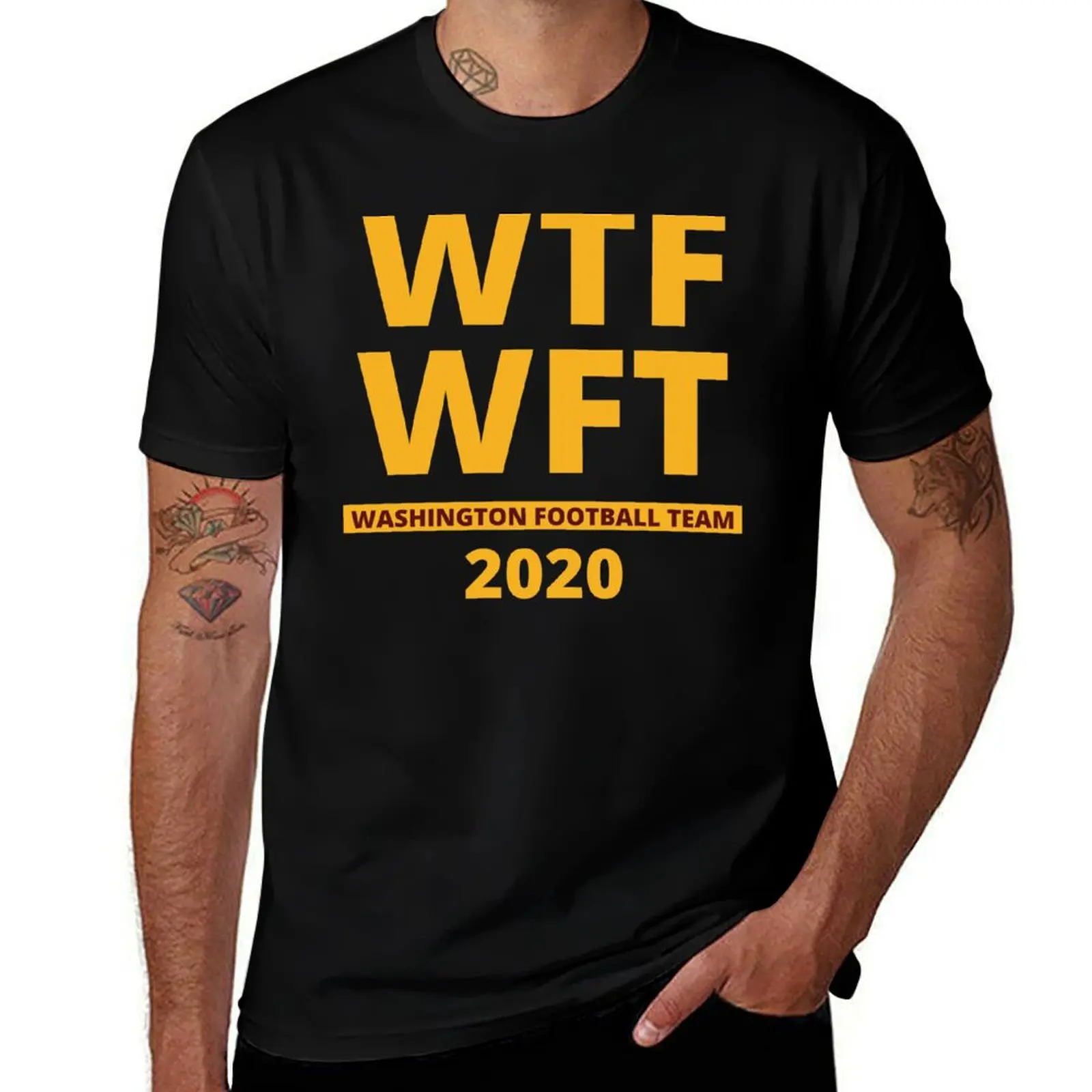 

WTF WFT Washington Football Team 2020 T-Shirt Quick Dry Sports Short Sleeve Tee