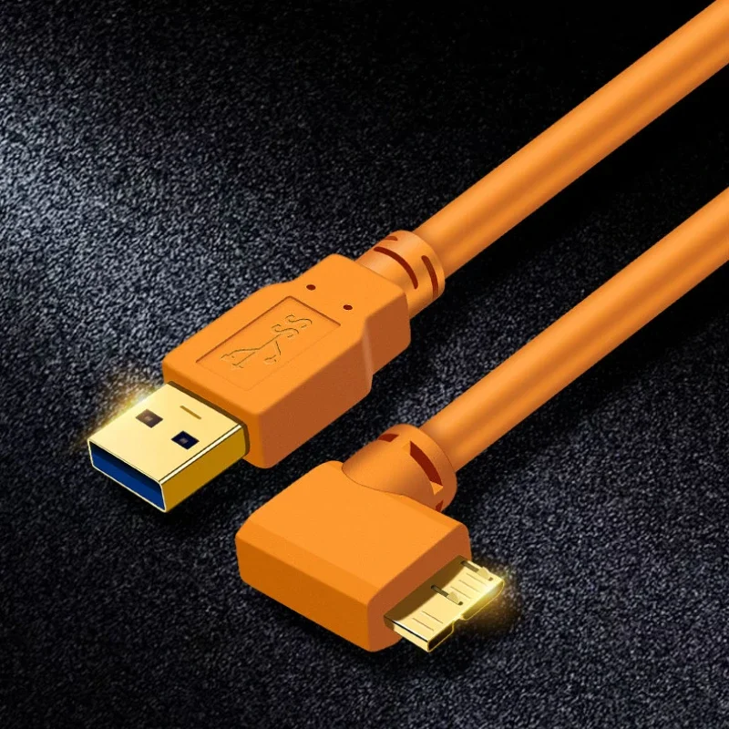 USB2.0 to mini /Micro-b to USB 3.0 Cable USB Camera Micro-B Angled cable 3m/ 5m/ 8m/ 10m for Canon eos 5d4 1DX 7D2 D800E/D850