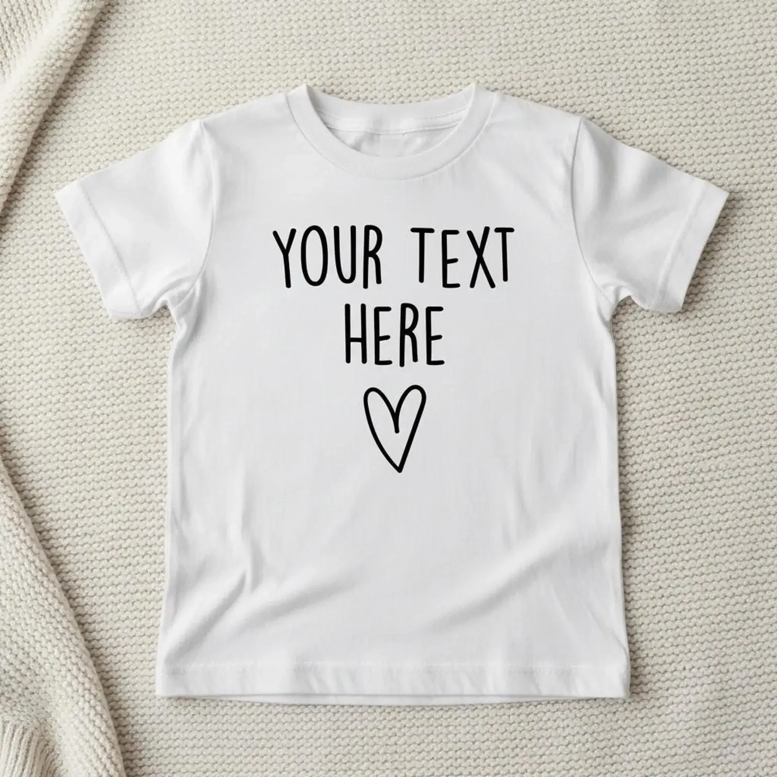 Personalised Children s T Shirt Custom Kids Matching Sibling Outfit Baby Announcement Text Top vintage Washed Stylish