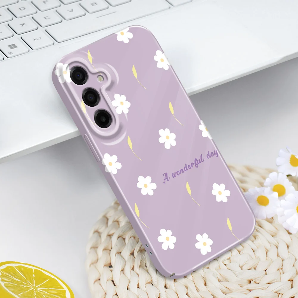 Flying Flowers Phone Case For Samsung Galaxy A57 A37 A17 A56 A36 A26 A16 A06 A55 A35 A25 A15 A05 4G 5G Film Hard Cover