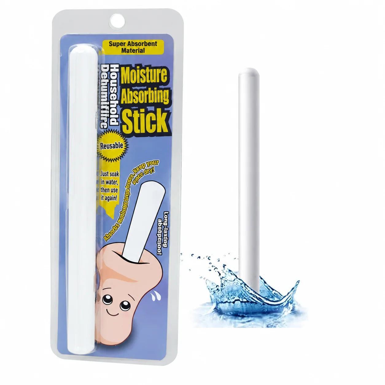 Diatomite Moisture Absorbing Dry Stick 150mm 13mm Reusable Deodorizing Aroma Stick