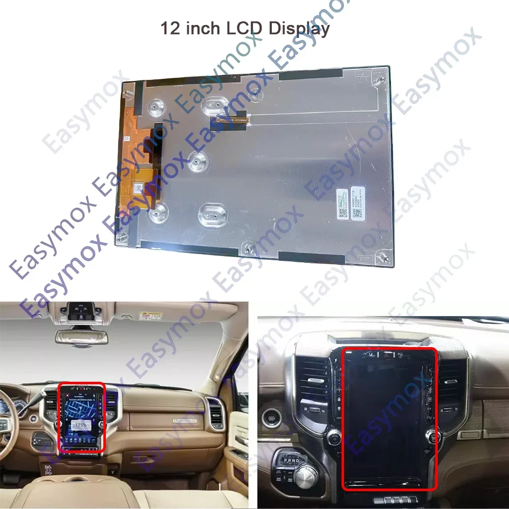 

12Inch LCD Display Screen For Dodge Ram 1500/2500/3500 2022-2024 Navigation GPS