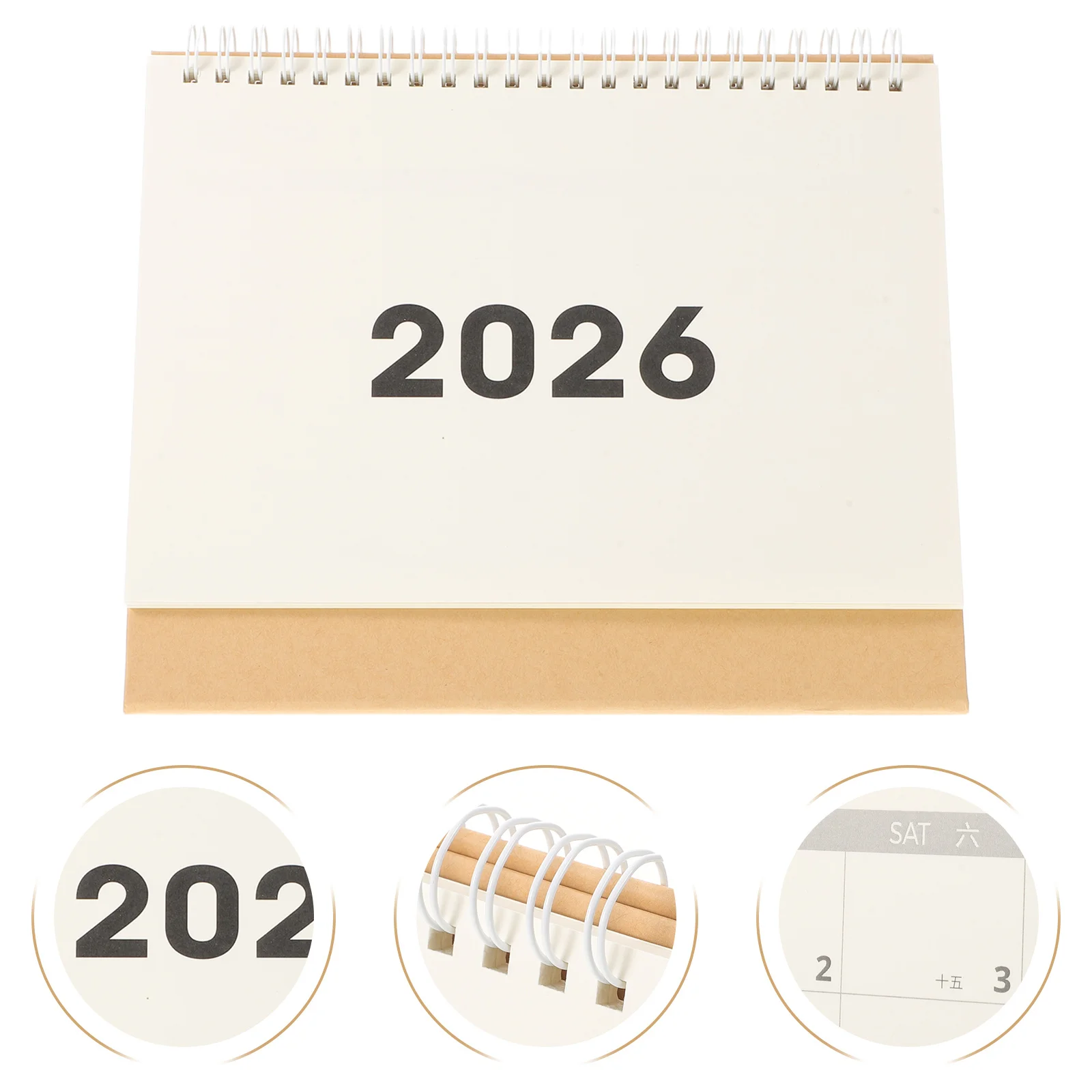 

1 комплект простого настольного календаря на 2025-2026 годы, 18 месяцев, минималистичный дизайн, толстая бумага, без просвечивания, ежемесячный планер для офиса, дома, учебы