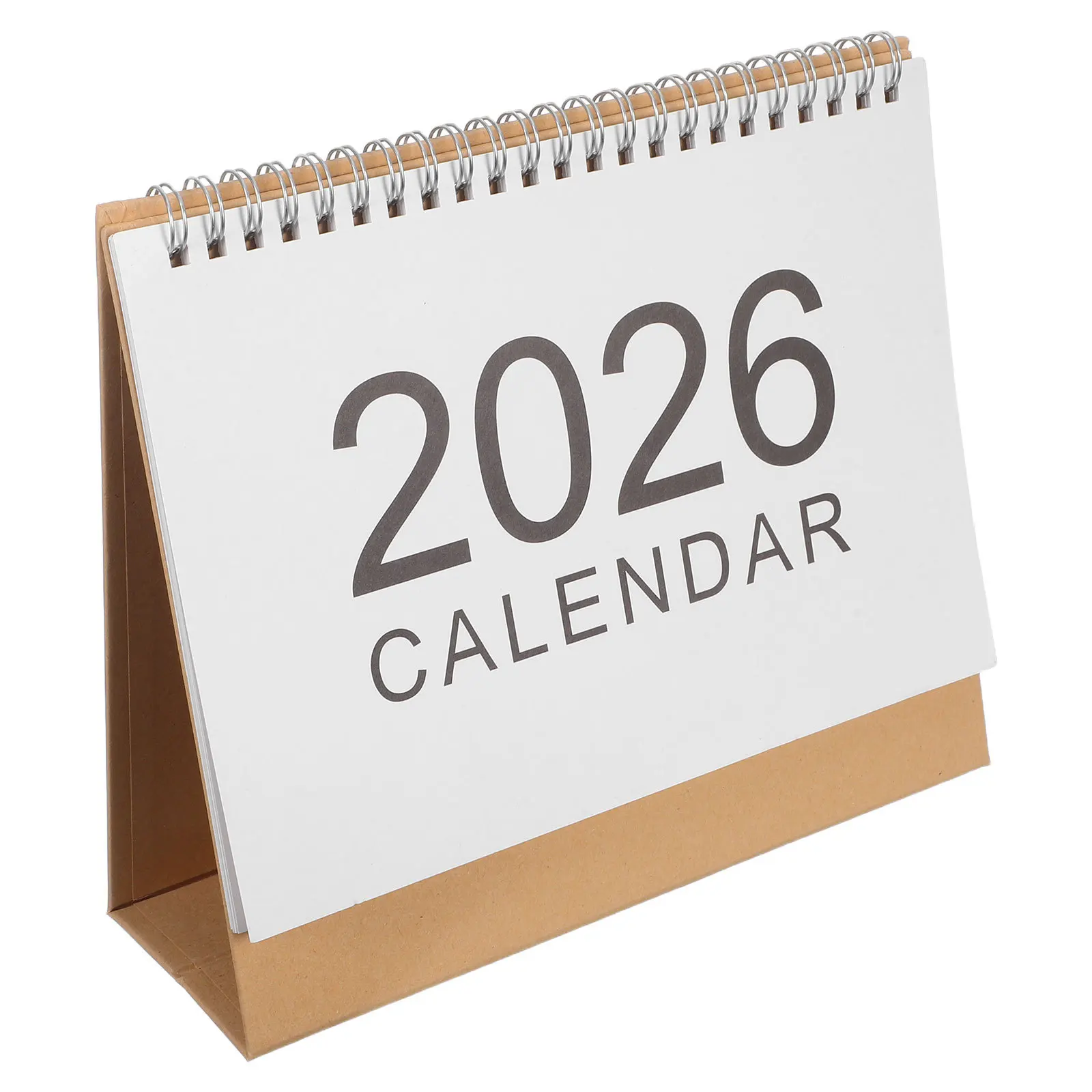 

Мини-настольный календарь на 2026 год, складной стоящий толстый бумажный компактный современный дизайн, академическое планирование, маленький настольный календарь