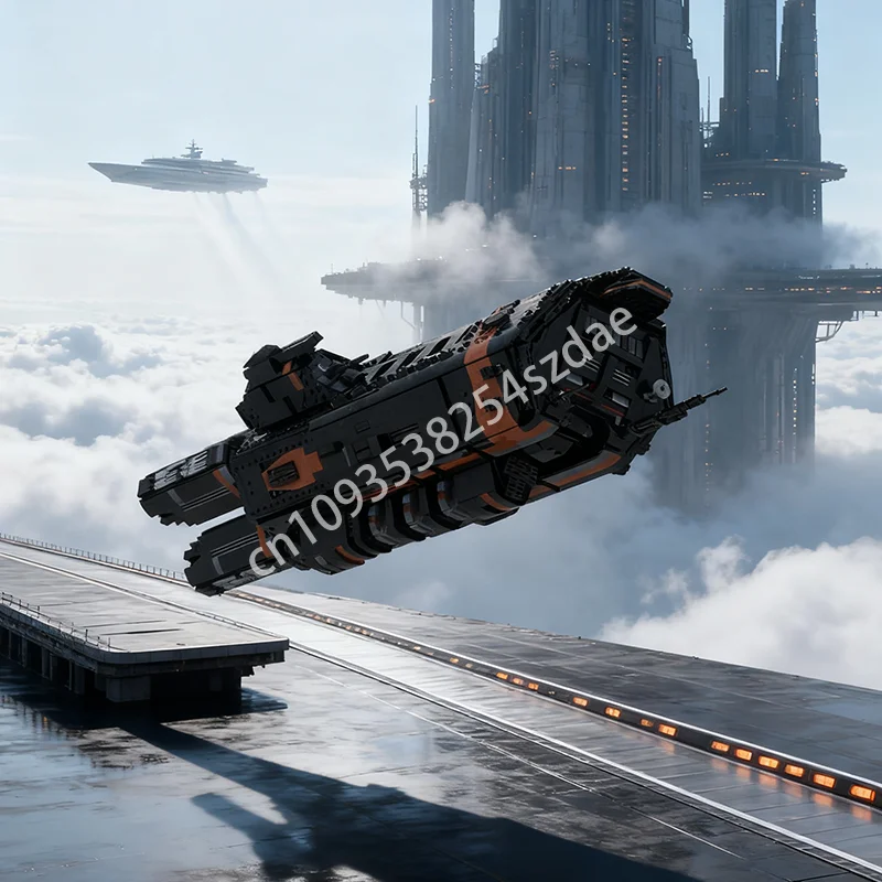 

3669 шт. MOC MCRN Scirocco, пространственная модель, строительные блоки, архитектура, сборка, рождественские подарки, сделай сам, креативная идея, игрушка, образование