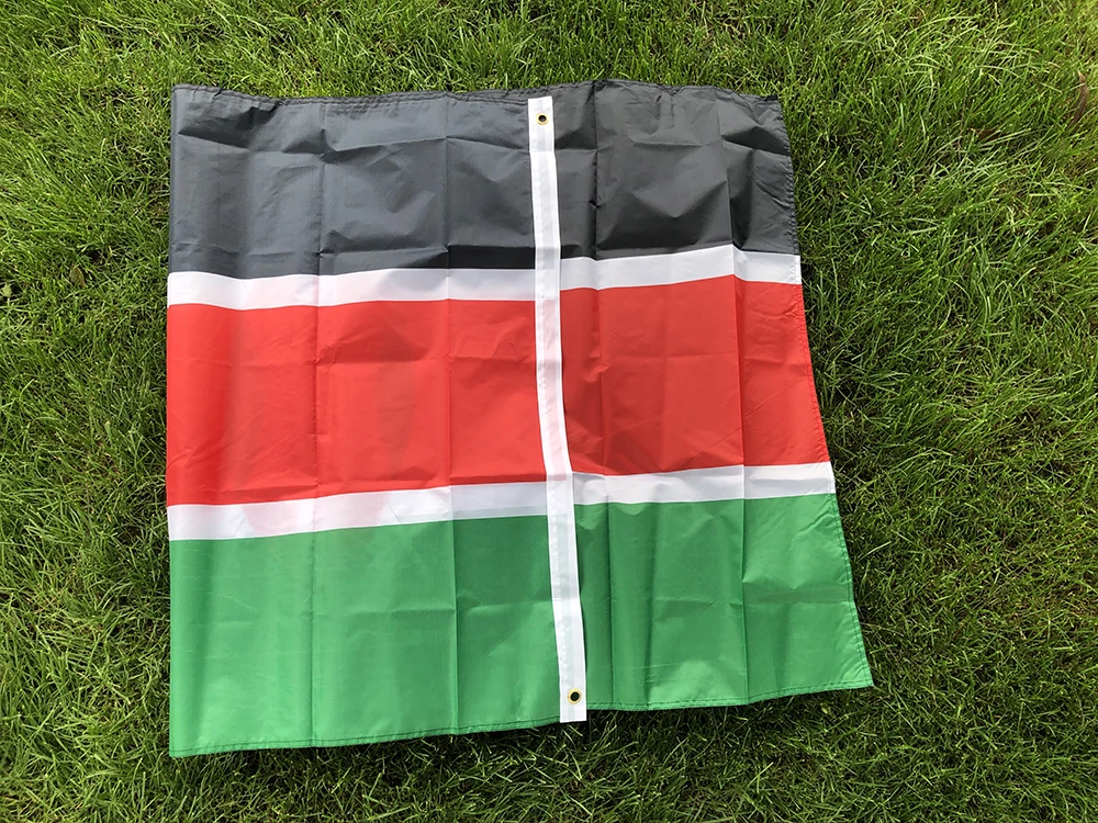 Zwjflagshow Kenya Vlag 3x5fts 90X150Cm Dubbelzijdig Bedrukt Hangend Polyester Standaard Kenya Vlag Banner Voor Huisdecoratie