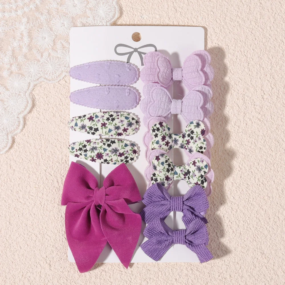 10/11/12 Stück/Set Mädchen Haarspangen mit Schleife, süße Schleifen-Haarspangen für Kinder, Baby-Geburtstagsdekoration, Haarspangen für Mädchen, Haar-Accessoires – Detail 19