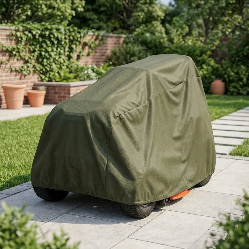 210D Oxford Waterproof Cover for Lawn Mowers and Small Tractors with PU Silver Coating for Enhanced Durability