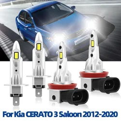 For Kia CERATO 3 Saloon 2012 2013 2014 2015-2020 Car LED Headlights Front High Low Beam H1 H11 Wireless Headlamps CSP 120W Bulbs
