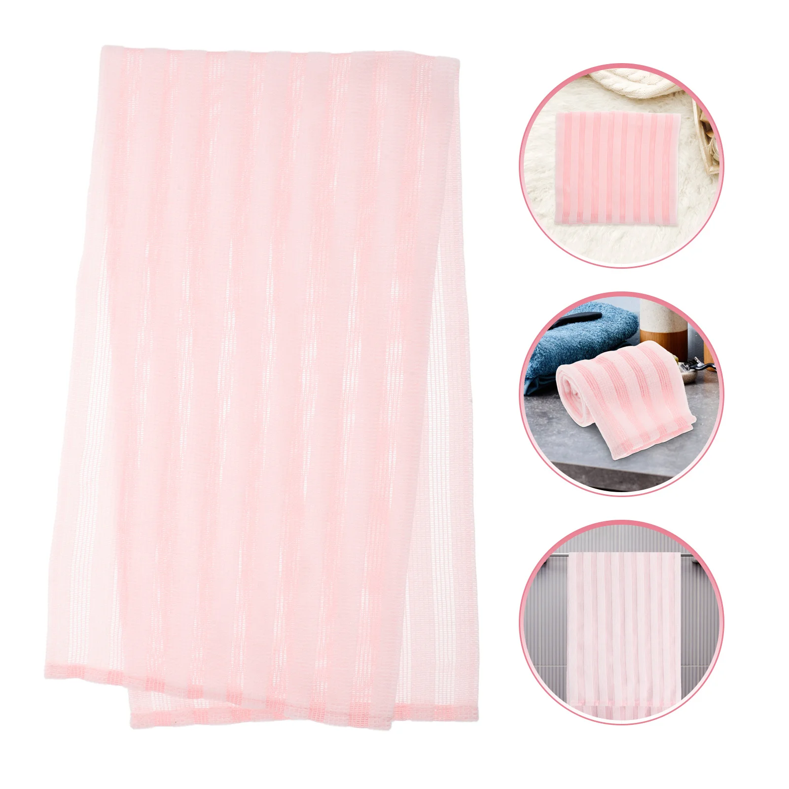 

Long Exfoliating Korean Washcloth Stripe Design Body Scrubber Shower Towel Back Scrubber Soft Comfortable Japanese Towels Bath