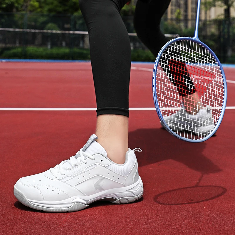 Novos sapatos de badminton profissional das mulheres dos homens esportes tênis de mesa de pouco peso tênis