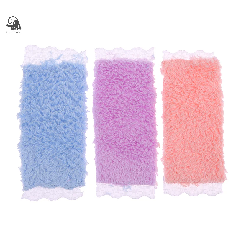 3Pcs/Set Dollhouse Mini Bathroom Lace Towel Ręcznik kąpielowy Model do dekoracji domku dla lalek Zabawki do zabawy DIY Ozdoby łazienkowe