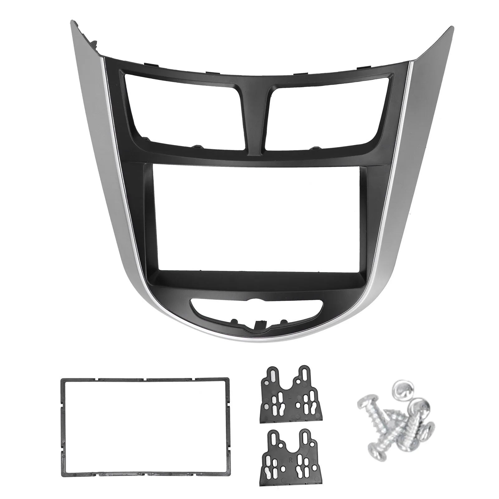 

2Din Center Control DVD Fascia Navigation Panel Frame Fit for Hyundai i25/Solaris/Accent 2010-2014 Car Accessories