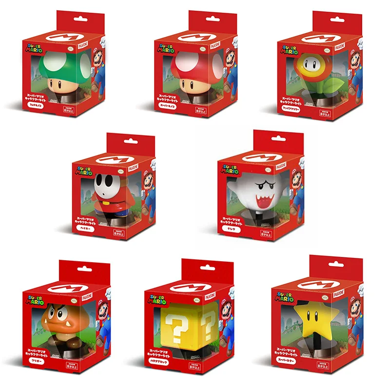 Lámpara de Personajes de Nintendo Super Mario: Goomba, 1UP Mushroom, FireFlower, Shy Guy Mushroom para Niños, Venta al Por Mayor
