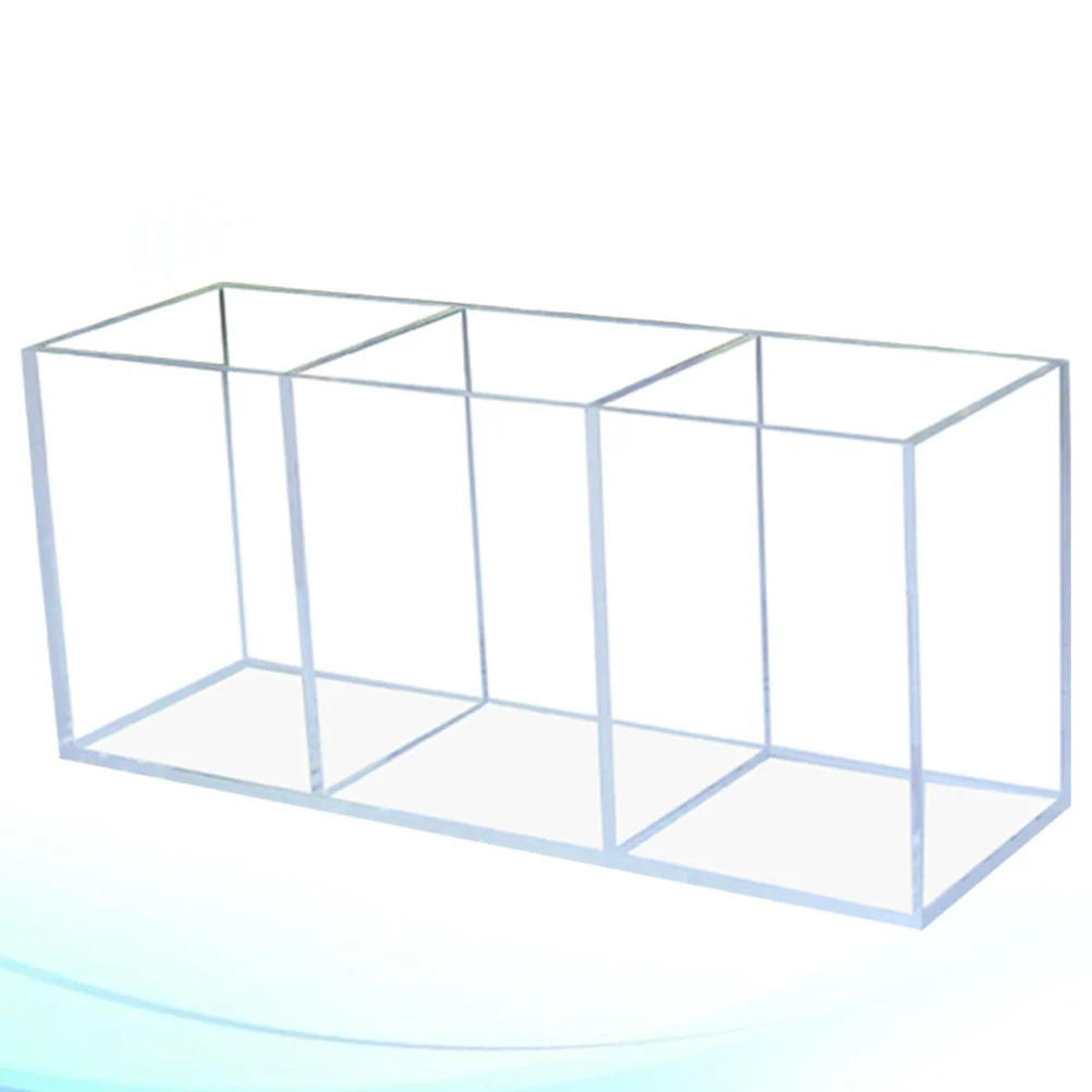 Transparent Pencil Holder Makeup Brush Storage Box Sundries Container Cosmetics Organizer