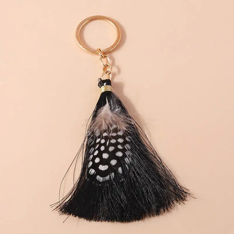Aihua Boho-Traumfänger-Schlüsselanhänger mit großen Federn für Damen und Mädchen, Handtaschenanhänger, Traumfänger-Schlüsselanhänger, Schmuck, Geschenke – Detail 14