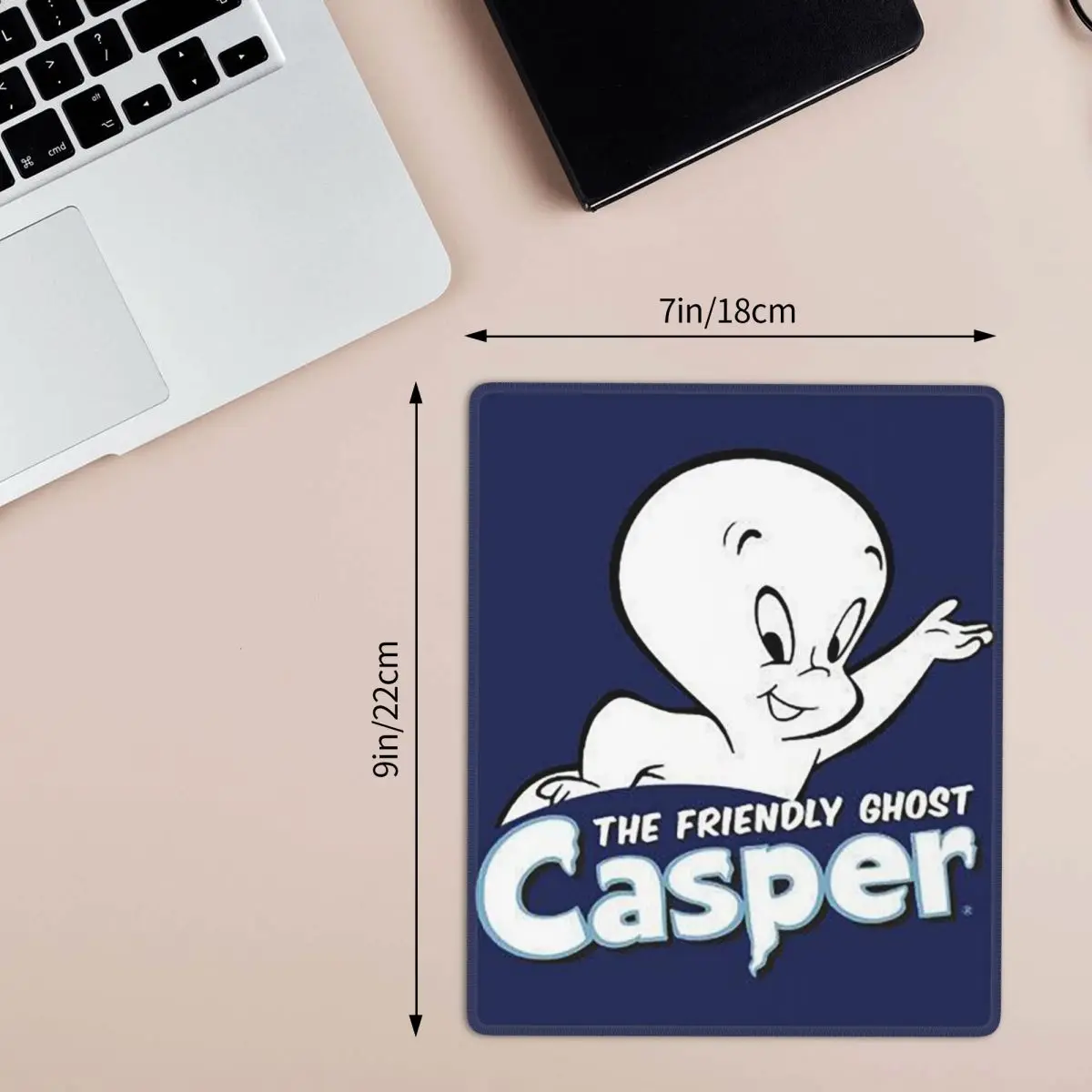 The Friendly Ghost Casper Mouse Pad Computer Keyboard Mouse Mat Gaming PC Laptop Desk Mat Office Accessories