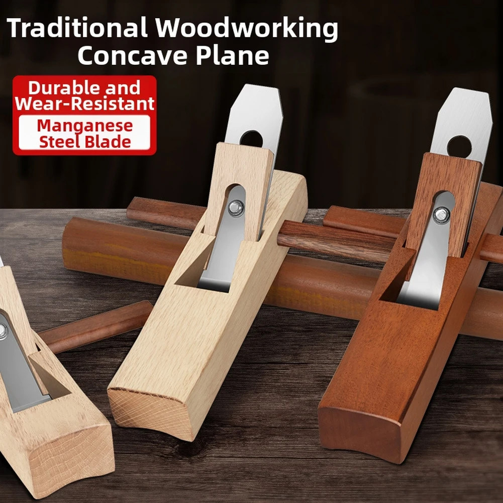 Premium Hardwood Plow Plane For Curved Shaping And Chamfering With Manganese Steel Blade For Professional Carpentry Projects