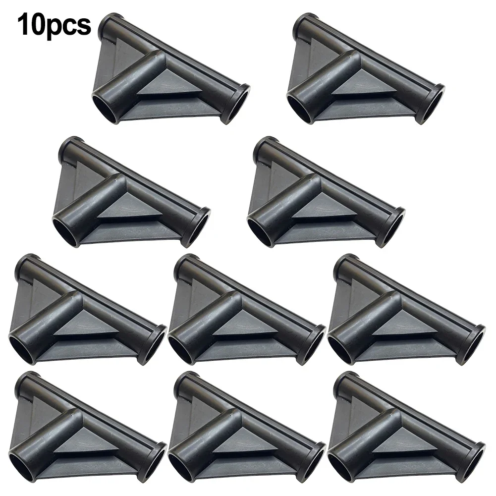 

10 Pcs Tent Pole Tee Connector Pole Outdoor Bed Pole Fixed Joints I.D 19mm Garden Water Connectors Plant Support Connectors