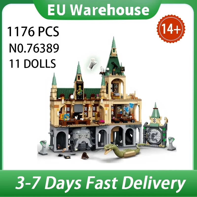1176 pièces film célèbre Harry 76389 Potter chambre des secrets blocs de construction décor de chambre d'enfants cadeaux d'anniversaire de noël