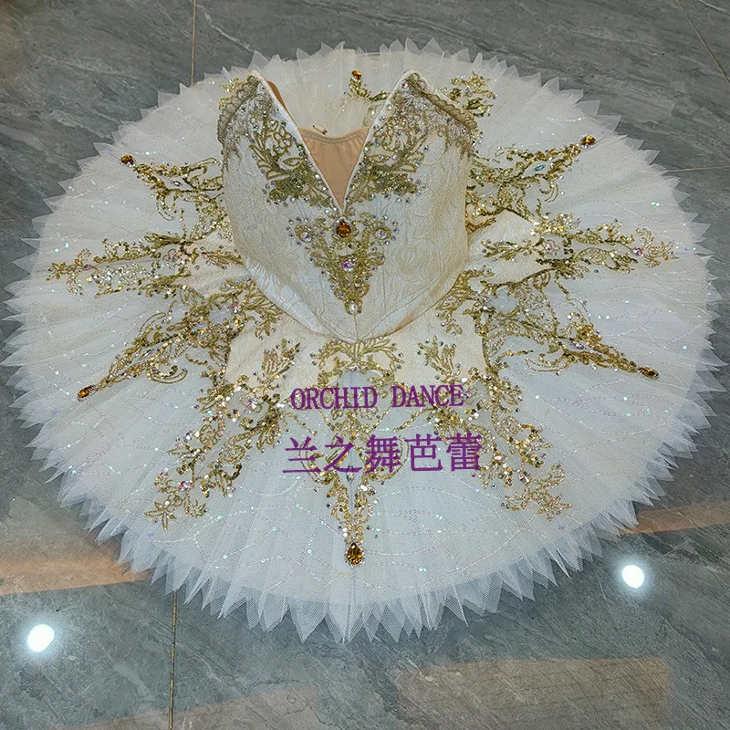 BT2507121 Professional Custom Size Custom Color Kids Girls Women Adult Cream Ballet Tutu Costumes