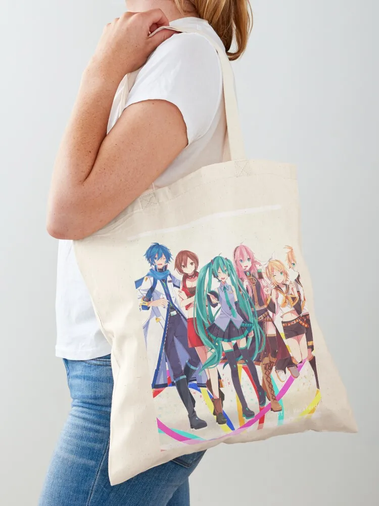 ボーカロイド-トートバッグ-女性用バッグ-トートバッグ-女性用ショッパーバッグ