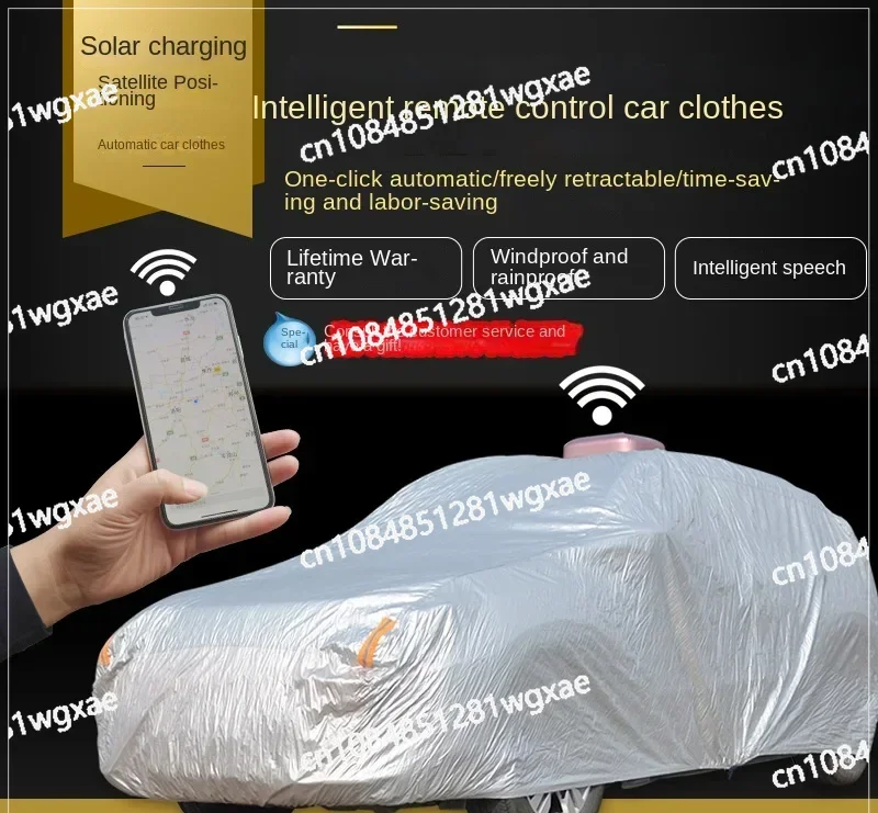 Full-automatic Car Clothes Intelligent Remote Control Car Cover Sun Protection, Rain Protection  Can Be Folded in Four Seasons.