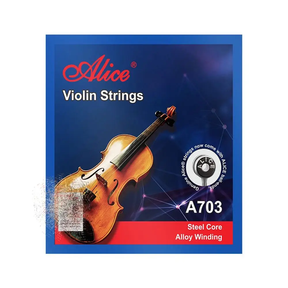 

4/4 3/4 1/2 1/4 1/8 A703 Violin Strings E A D G Strings Replacement Alice Strings Winding Nickel String Fiddle String Concert
