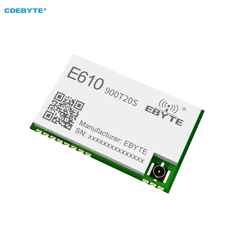 

Wireless High-Speed Continuous Transmission Module 900Mhz 20dbm UART CDEBYTE E610-900T20S SMD Module Low Latency IPEX Long Dista