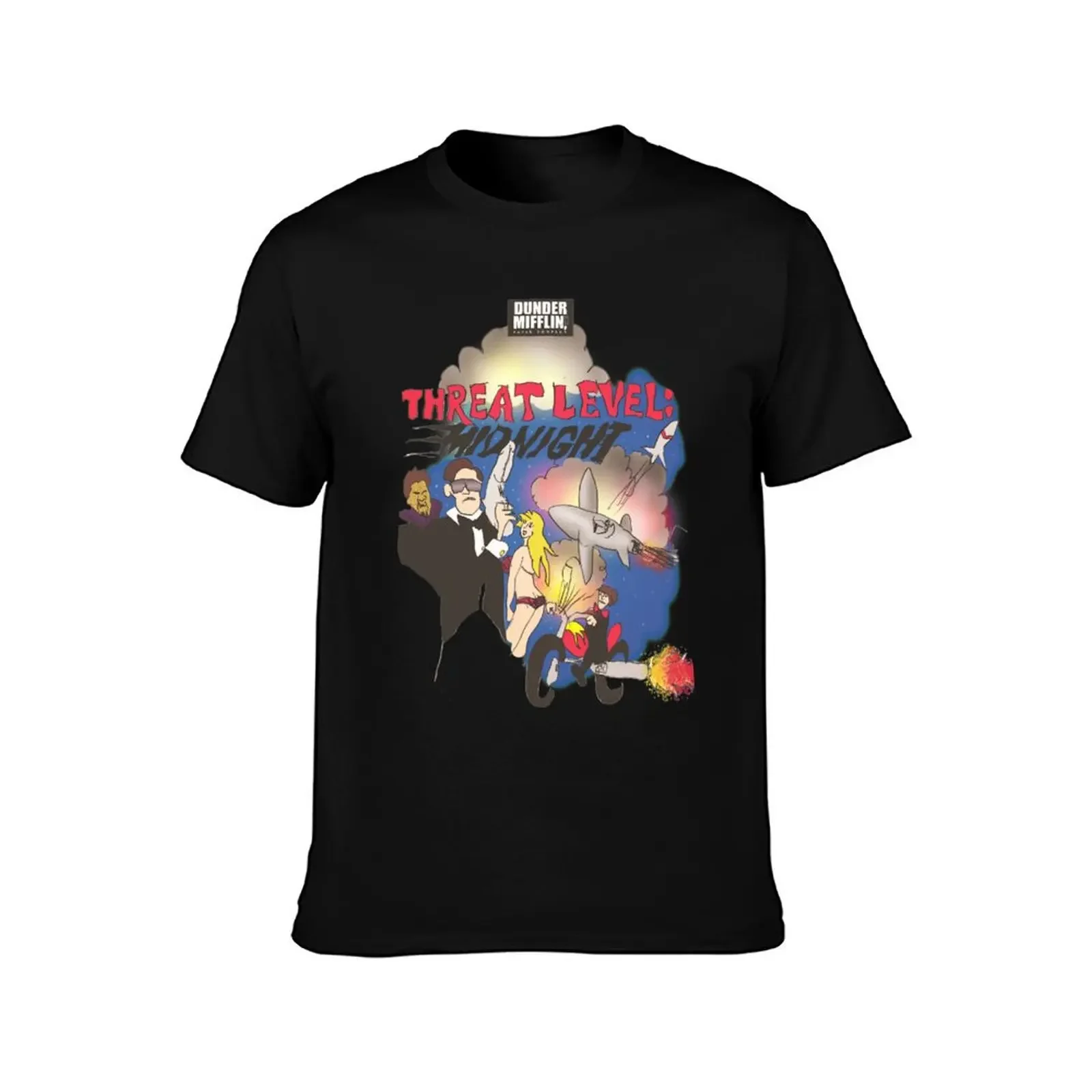 Threat Level : Midnight T-Shirt customs design your own vintage clothes graphic shirts fitted t shirts for men