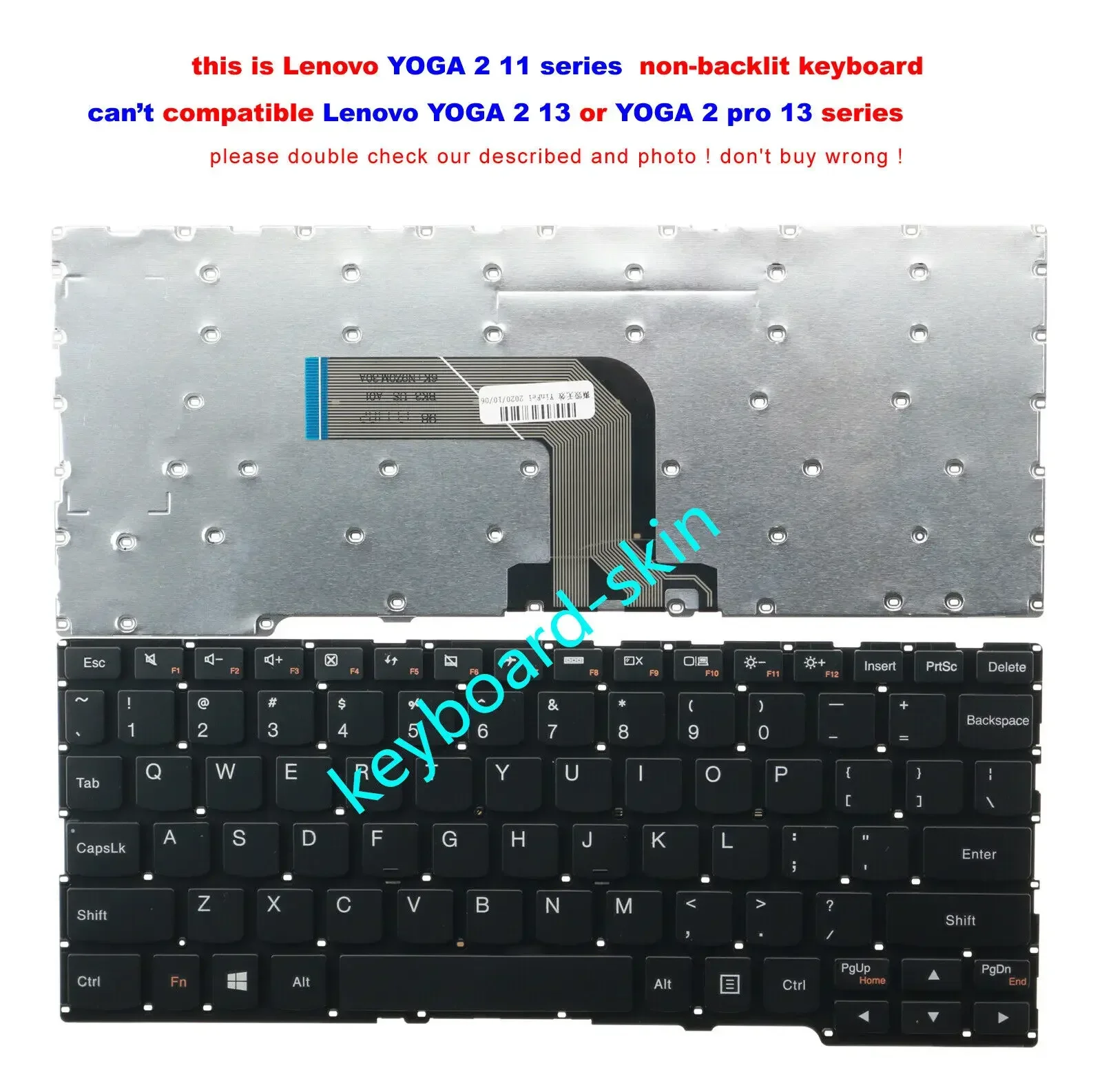 

Новая клавиатура США без рамки для Lenovo Yoga 2 11-IFI 11,6 дюйма 25214440 9Z.N9ZST.A01 NSK-BKAST PK130T52A00 В 142320 ES1-US ST2F-US