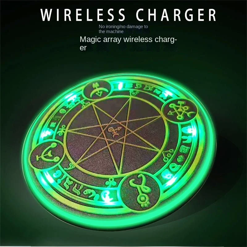 10W Qi Magic Circle Fast Charging Phone Pad Wireless Charger For iPhone 11 X XS XR For Samsung S10 S20 Note 20 Ultra Universal